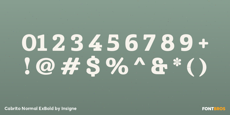 Cabrito Normal ExBold Font Poster #4