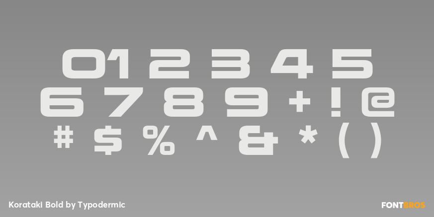 Korataki Bold Font Poster #1
