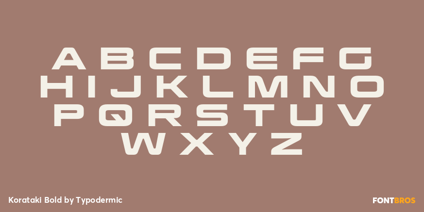 Korataki Bold Font Poster #1