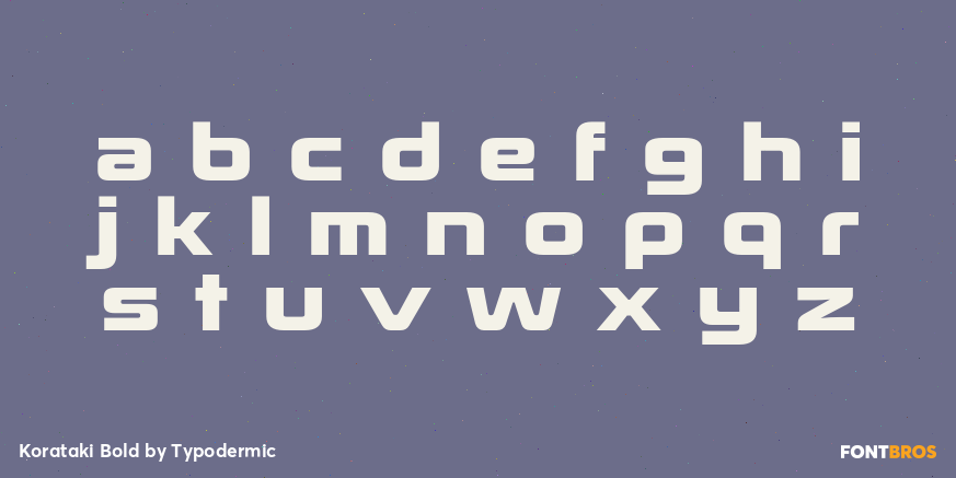 Korataki Bold Font Poster #1