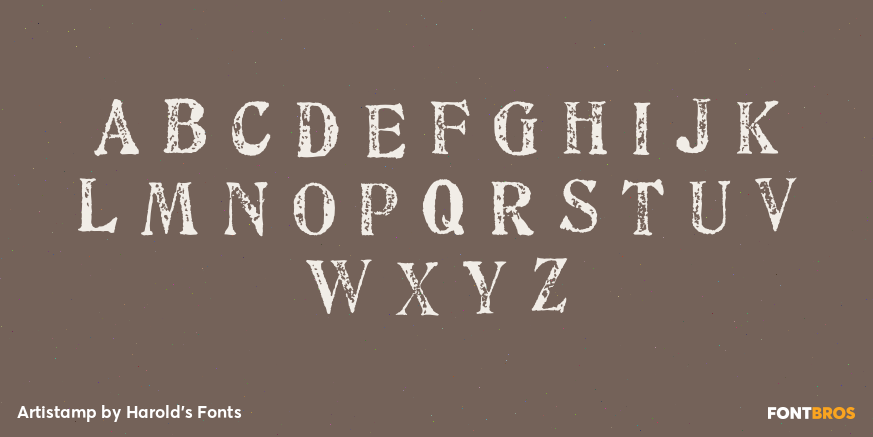 Artistamp Font Poster #1