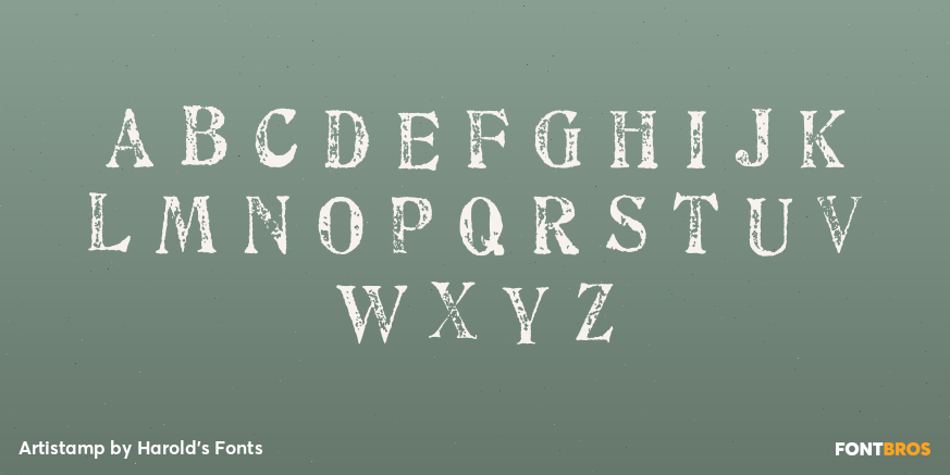 Artistamp Font Poster #1
