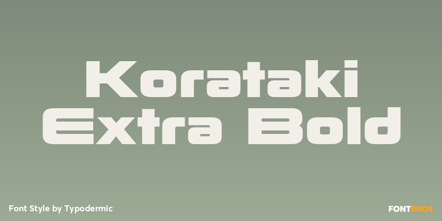 Korataki Extra Bold Poster