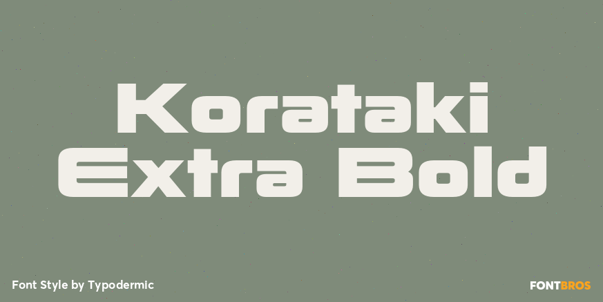 Korataki Extra Bold Poster