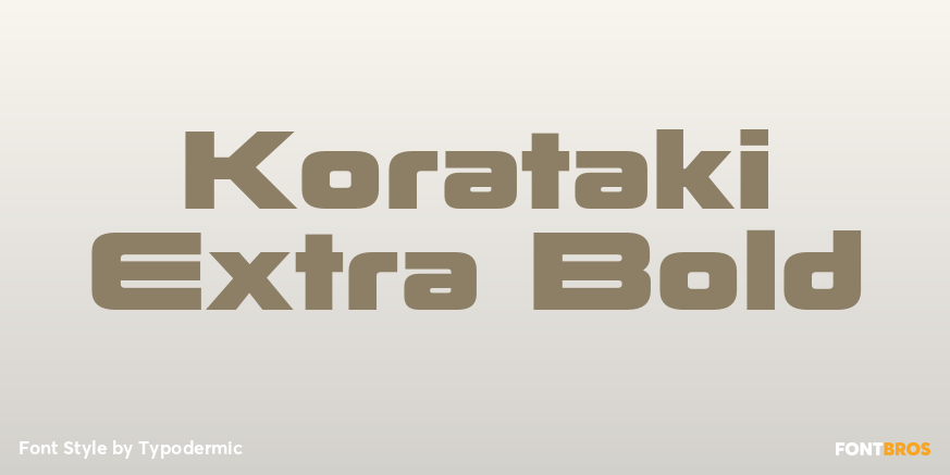 Korataki Extra Bold Poster