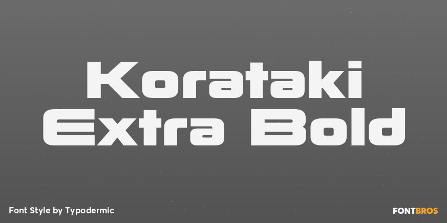 Korataki Extra Bold Poster