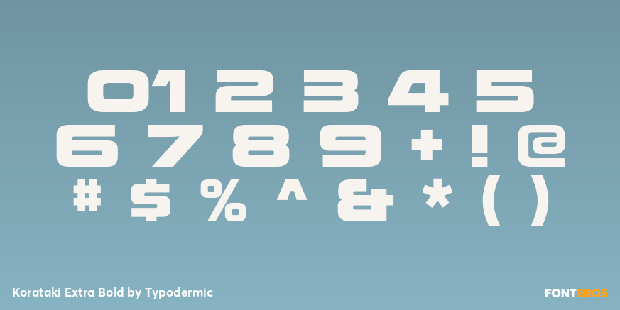 Korataki Extra Bold Font Poster #1