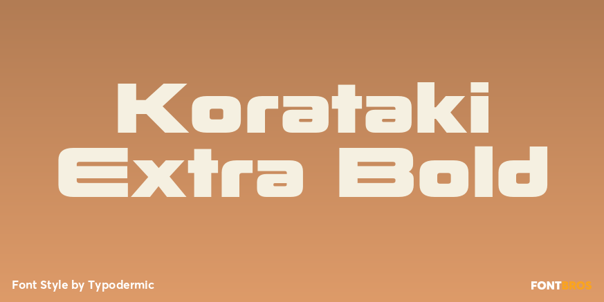 Korataki Extra Bold Poster