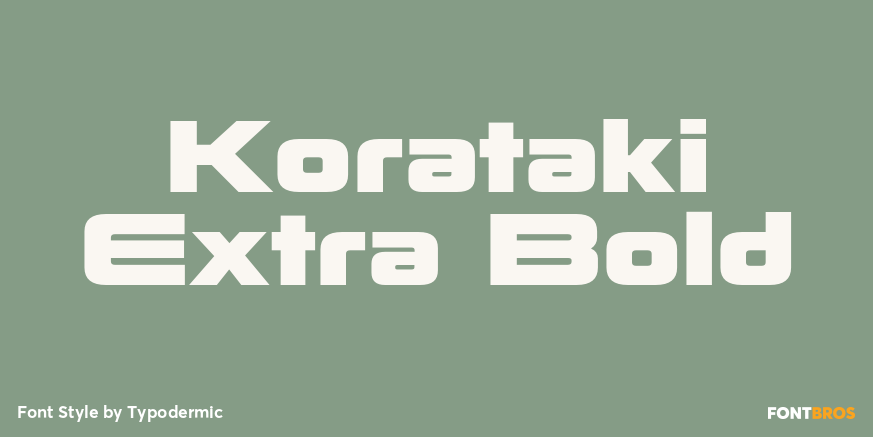 Korataki Extra Bold Poster