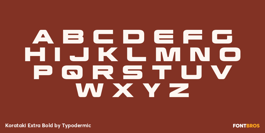 Korataki Extra Bold Font Poster #2