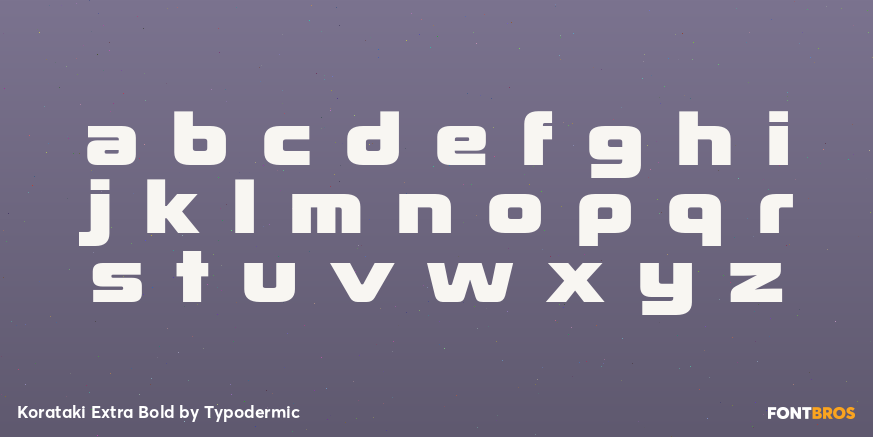 Korataki Extra Bold Font Poster #3