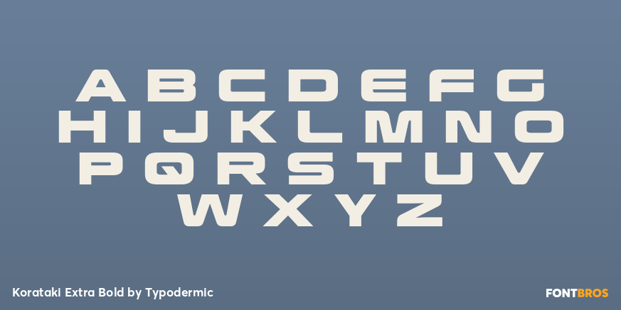 Korataki Extra Bold Font Poster #1