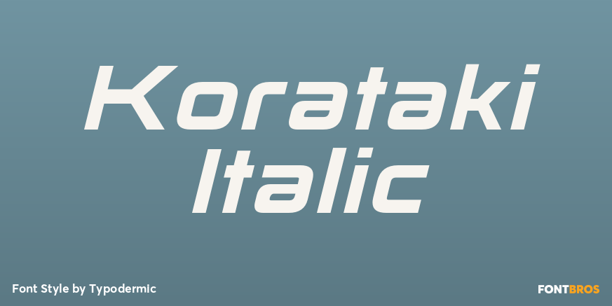 Korataki Italic Poster