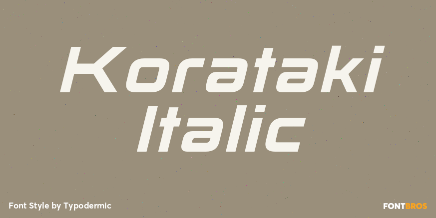 Korataki Italic Poster