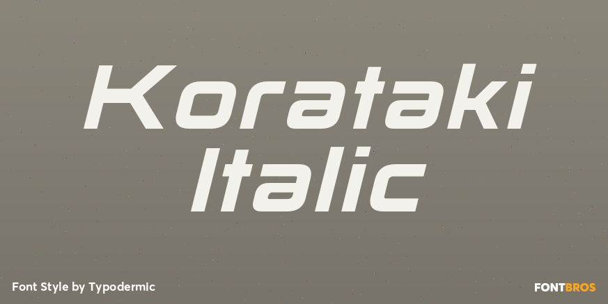 Korataki Italic Poster