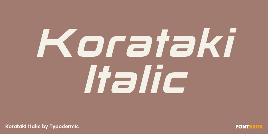 Korataki Italic Poster