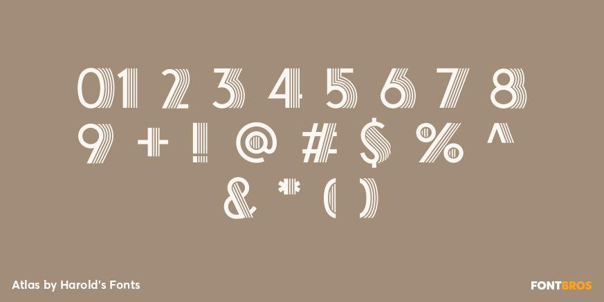 Atlas Font Poster #1