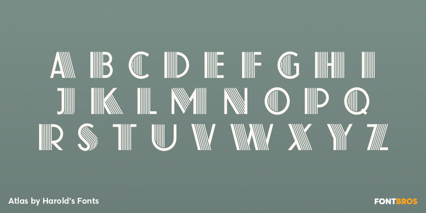 Atlas Font Poster #2