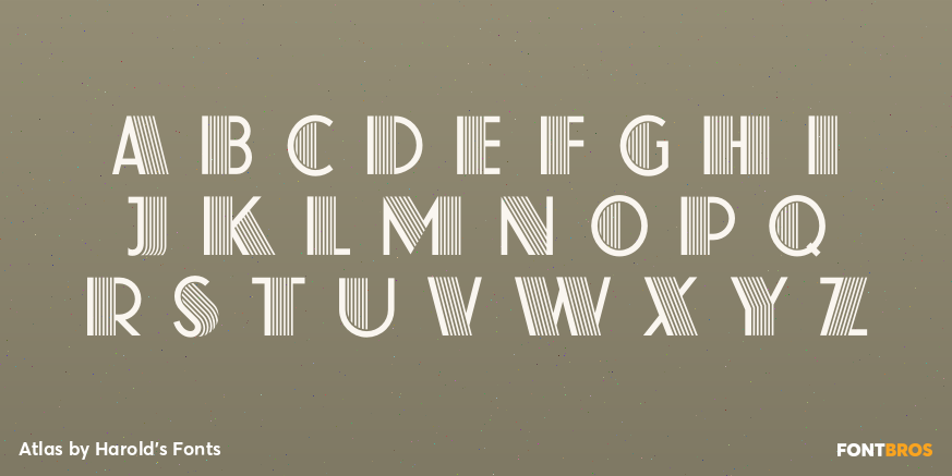 Atlas Font Poster #3