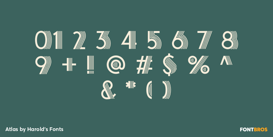 Atlas Font Poster #4