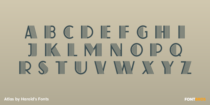 Atlas Font Poster #1
