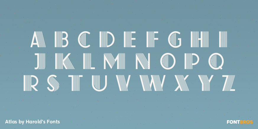 Atlas Font Poster #1