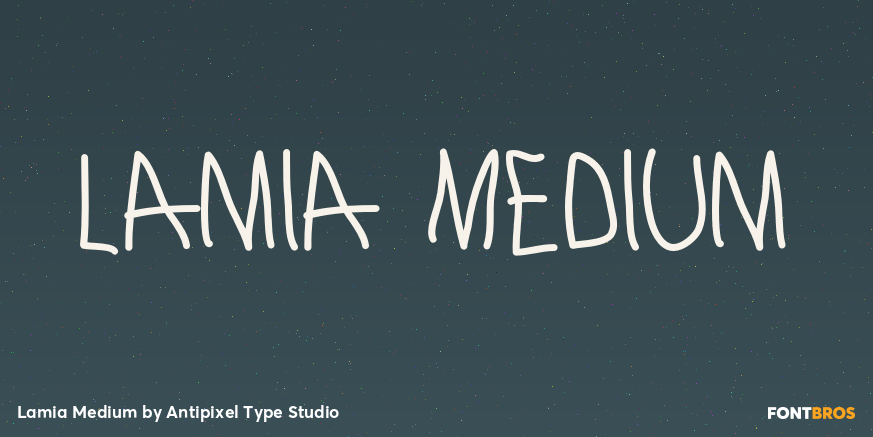 Lamia Medium Font Poster #1