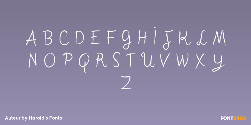 Auteur Font Poster #2