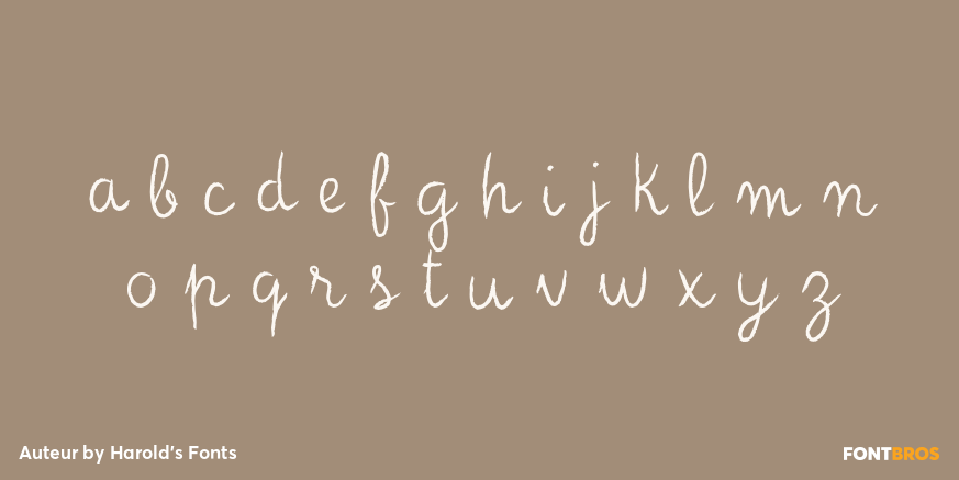Auteur Font Poster #1