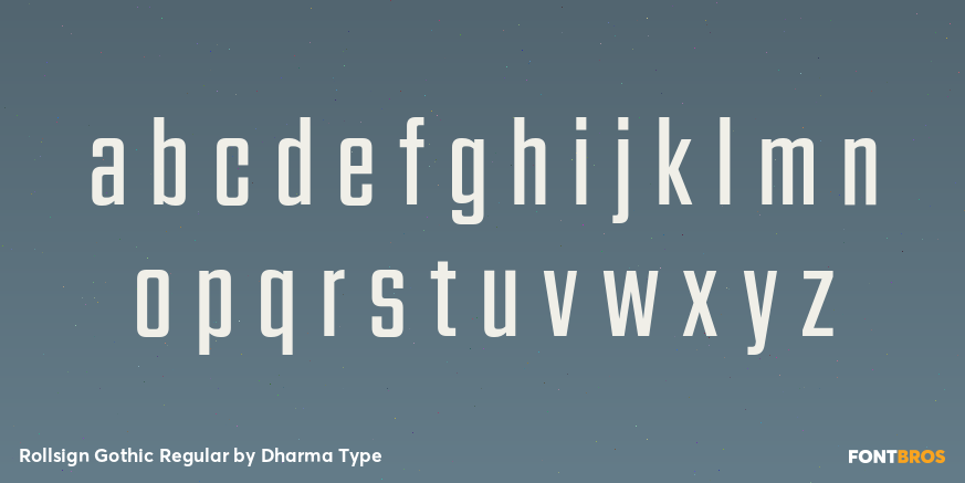 Rollsign Gothic Regular Font Poster #3