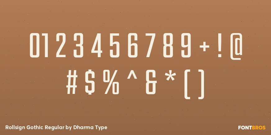 Rollsign Gothic Regular Font Poster #4
