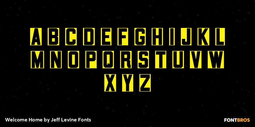 Welcome Home Font Poster #3