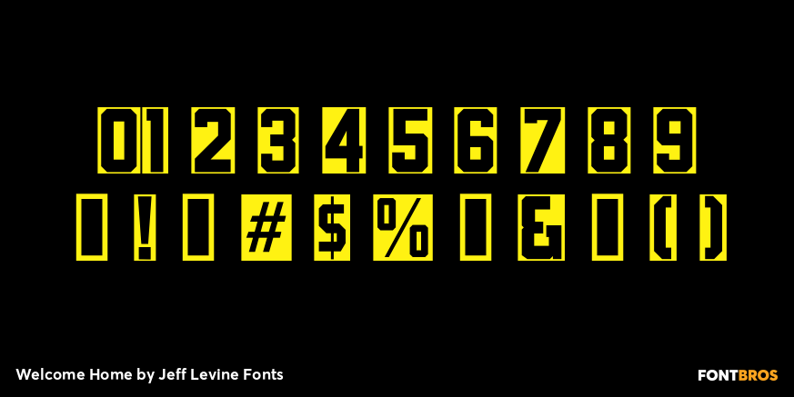 Welcome Home Font Poster #4