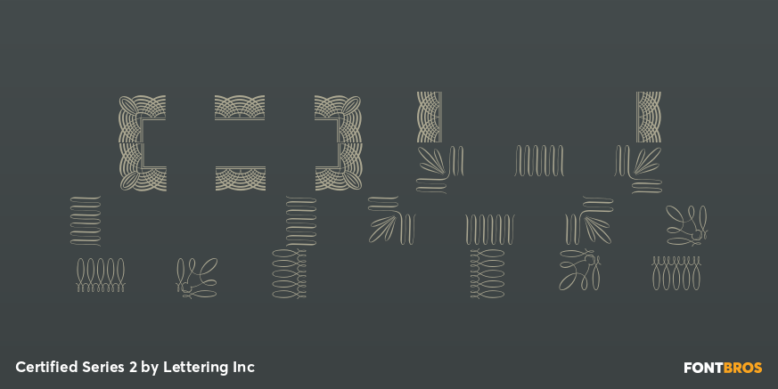 Certified Series 2 Font Poster #2