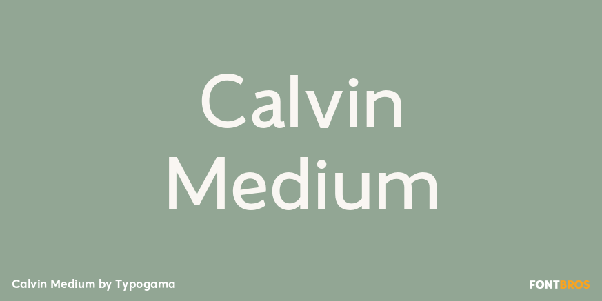 Calvin Medium Font Poster #1