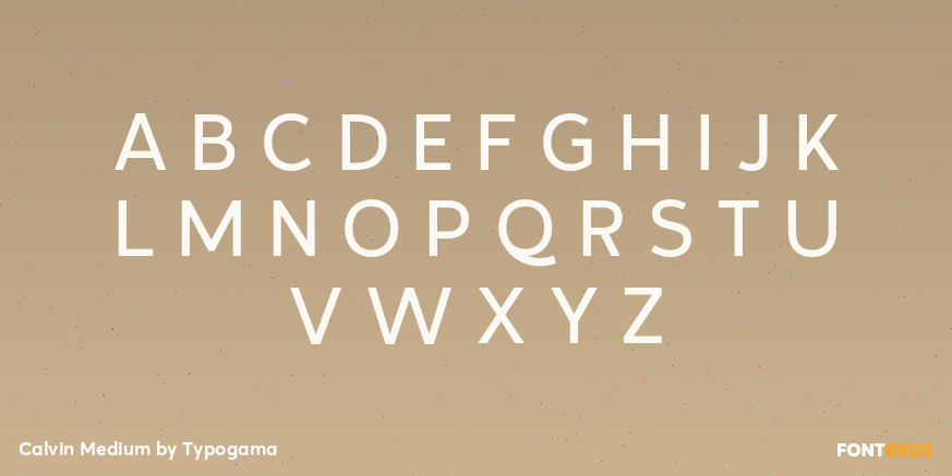 Calvin Medium Font Poster #2