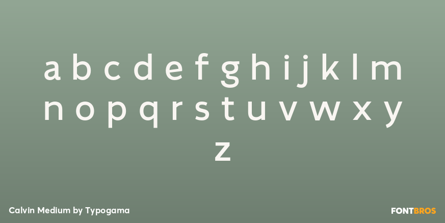 Calvin Medium Font Poster #3