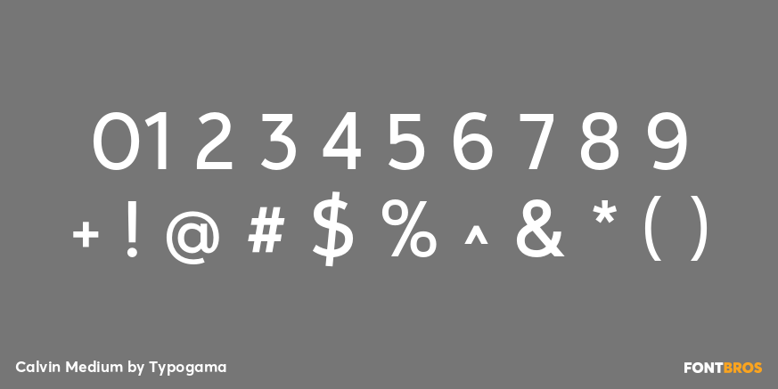 Calvin Medium Font Poster #4