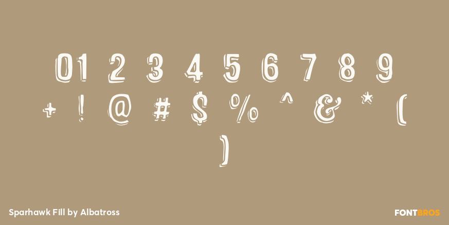 Sparhawk Fill Font Poster #4