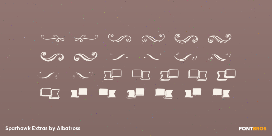 Sparhawk Extras Font Poster #2