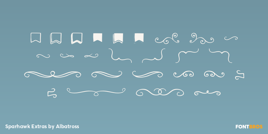 Sparhawk Extras Font Poster #3