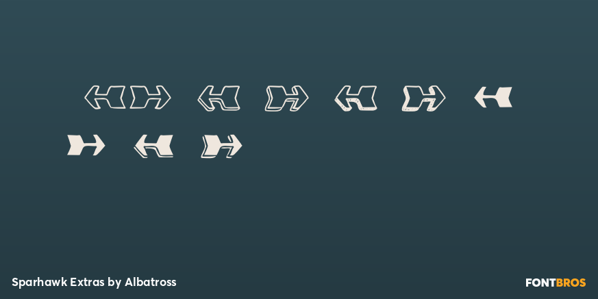 Sparhawk Extras Font Poster #4