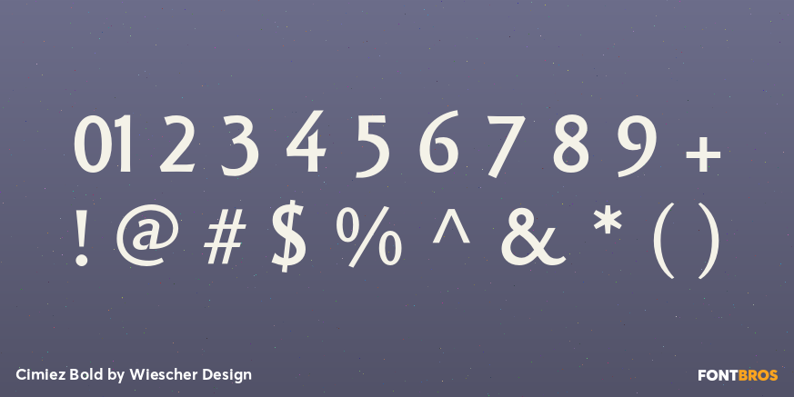 Cimiez Bold Font Poster #1