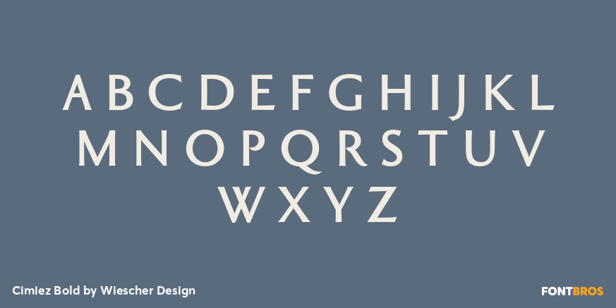 Cimiez Bold Font Poster #1