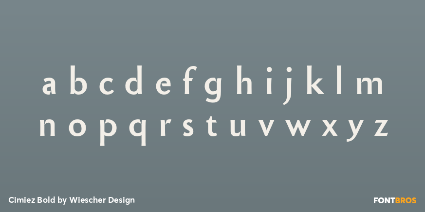 Cimiez Bold Font Poster #1