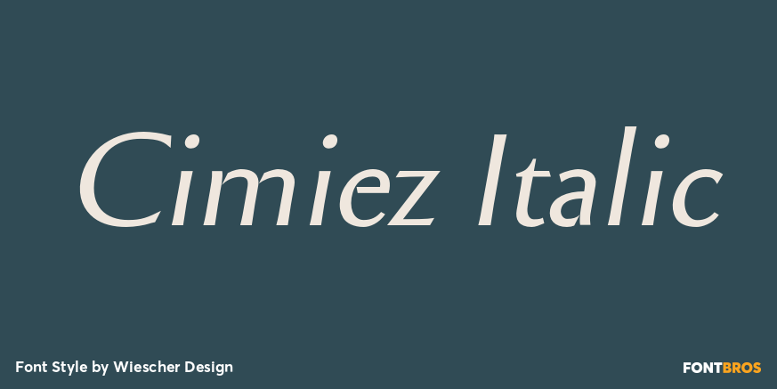 Cimiez Italic Poster