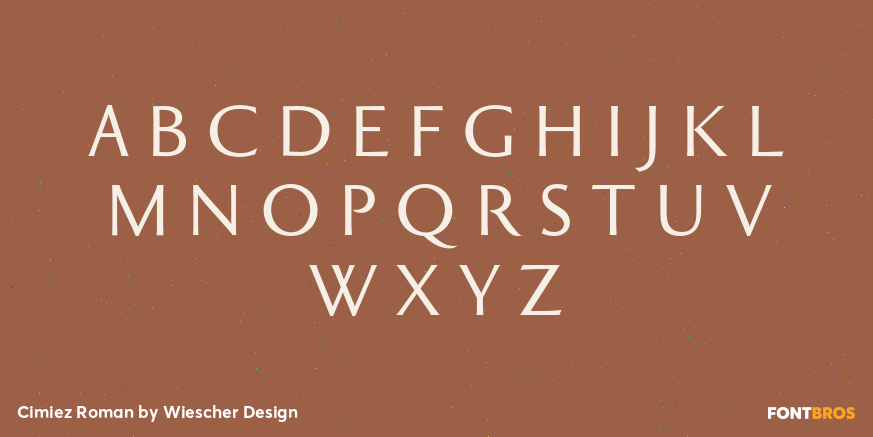 Cimiez Roman Font Poster #2