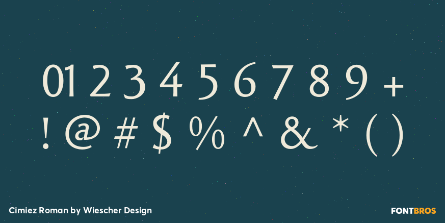 Cimiez Roman Font Poster #4