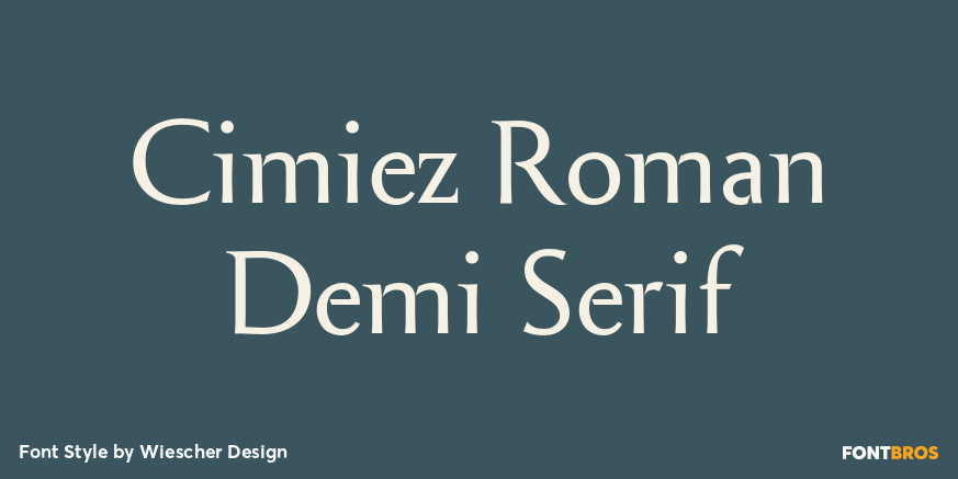 Cimiez Roman Demi Serif Poster