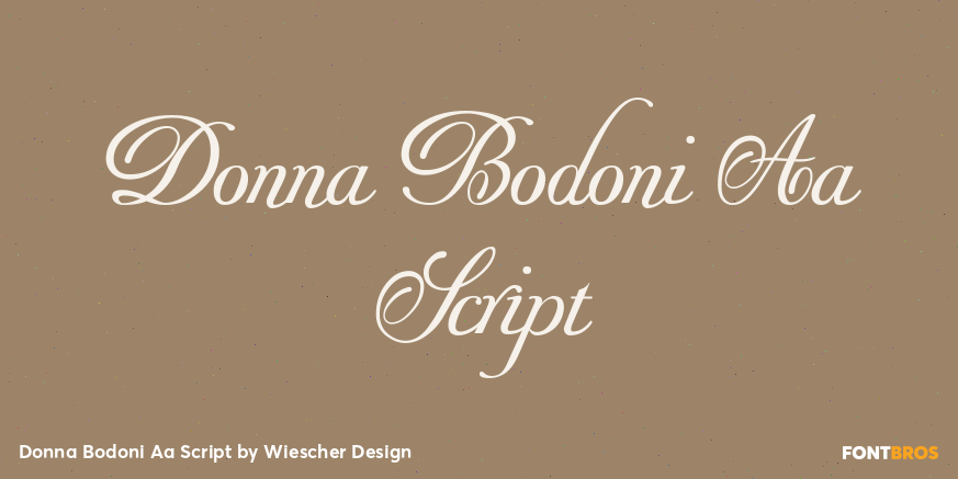 Donna Bodoni Aa Script Poster